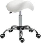 HomCom Scaun pentru salon, tip sa 52×53×49-61cm, crem HOMCOM | Aosom Romania (02-0693)