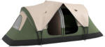 Outsunny Cort de Camping pentru 6-8 Persoane cu 2 Camere Separate și Uși cu Fermoar, 450x215x180 cm, Verde | Aosom Romania (A20-422V00DG) Cort