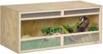 PawHut Terrariu din lemn OSB pentru reptile cu ușă glisantă din sticlă - 120 x 50 x 50 cm natural | Aosom Romania (D40-026V01ND)