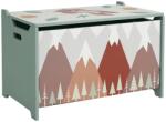ZONEKIZ Cutie de depozitare, cutie de jucării, capac, design drăguț, Verde | Aosom Romania (311-058V90GN)