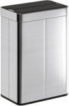 HomCom Coș de gunoi cu senzor, capacitate 55 L, capac tip fluture, se deschide automat, oțel inoxidabil, argintiu | Aosom Romania (851-071V01SR) Cos de gunoi