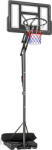 SPORTNOW Coș de Baschet Reglabil 235-305cm, Rezistent la Impact, Negru | Aosom Romania (A61-082V00BK)