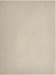 HomCom Covor living 160 x 120 cm, covor pufos cu model geometric, gros și antiderapant, crem | Aosom Romania (83C-044V00CW) Covor