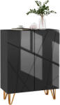 HomCom Dulap Îngust pentru Pantofi, Dulap Subțire pentru Depozitarea a 15-20 de Pantofi, 95x72x31.5 cm, Negru | Aosom Romania (837-469V80BK) Pantofar