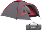 Outsunny Cort de camping pentru 2 persoane, ușor, stabil, rezistent la apă, UV 50+ cu verandă, ușă, ferestre, podea Gri | Aosom Romania (A20-456V00CG) Cort