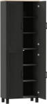 HOMCOM Dulap Bucatarie Alb - 5 Rafturi | Aosom Romania (835-925V80BK) Comoda