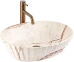 Rea Samanta Zen, pultra szerelhető mosdó 500×380×135 mm, matt kőutánzat bézs, REA-U3532 (REA-U3532)