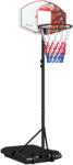 SPORTNOW Coș de baschet cu înălțime reglabilă, independent, cu plasă și roți, bază mare, 179-209 cm, plastic, oțel | Aosom Romania (A61-053V00MX)