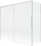 Mexen Rox, kétszárnyú tolóajtós kádparaván 170 + 80 x 150 cm, 8 mm-es átlátszó üveg, fehér profil, 8C9-170-080-20-00 (8C9-170-080-20-00)
