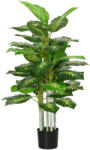 HOMCOM Plantă Artificială Decorativă cu Ghiveci, Φ17x95 cm, Verde | Aosom Romania (830-433V01GN)