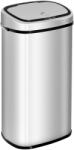 HomCom Cestino dei Rifiuti Rettangolare in Acciaio Inox con Sensore a Infrarossi, 68L (851-003) Cos de gunoi