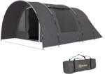 Outsunny Cort de camping cu terasă pentru 4 până la 6 persoane ușor ventilat impermeabil 5 000 mm montare ușoară sac de transport gri | Aosom Romania (A20-457V00CG) Cort