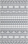 Outsunny Covor Reversibil de Exterior Impermeabil, din Paie de Plastic, 182x274 cm, Gri Închis și Alb | Aosom Romania (84J-061V00CG) Covor