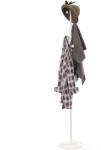 HOMCOM Cuier Vertical Autoportant cu 6 Cârlige Disc și Bază din Ardezie, Ø32x171 cm, Alb Elegant pentru Organizare | Aosom România (837-508V00WT)