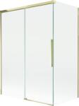 Mexen Rox, kétszárnyú tolóajtós kádparaván 120 + 70 x 150 cm, 8 mm-es átlátszó üveg, arany fényes profil, 8C9-120-070-50-00 (8C9-120-070-50-00)