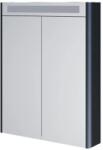 Mereo Mereo, Siena, fürdőszoba galéria 64 cm, tükrös szekrény, fehér, antracit, fekete, többszínű - RAL fényű, MER-CN446GA (MER-CN446GA)