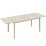 Outsunny Masă de Grădină Extensibilă pentru 6-8 Persoane, din Aluminiu cu Blat cu Lamele, Alb | Aosom Romania (84G-895V00WT)