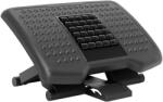 HOMCOM Suport Ergonomic pentru Picioare cu Role de Masaj, Antiderapant și Reglabil pe 3 Înălțimi, 46x35x17 cm, Negru | Aosom Romania (922-010V00BK)