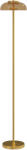HomCom Lampadar de podea pentru living, lampă LED cu lumină caldă 3000 K și întrerupător la picior, Ø25x134cm, nuanță alamă | Aosom Romania (B31-578V90GD)