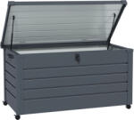 Outsunny Cutie de Depozitare pentru Exterior de 331 Litri cu Roți, Organizator Spațios din Oțel Galvanizat, pentru Terasă și Grădină | Aosom Romania (84G-187V01CG)