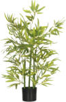HOMCOM Plantă Artificială de Bambus Înaltă de 90 cm cu 504 Frunze din PEVA și PP Verde cu Ghiveci de Ciment Ø15x12.5 cm | Aosom Romania (830-669V00GN)