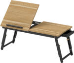 HomCom Suport Laptop Înclinabil, cu Înălțime Reglabilă și Sertar Lateral, 86x33x22, 5-32 cm, Negru | Aosom Romania (923-057V00AK) Suport laptop
