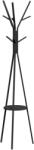 HOMCOM Cuier în Formă de Pom Design Modern, Metal Negru, Ideal pentru Hol, 45x45x180 cm | Aosom Romania (831-174BK)