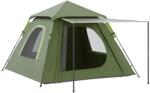 Outsunny Cort de Camping pentru 2-3 persoane cu Verandă, Ferestre și Ușă cu Fermoar, 210x210x150 cm, Verde | Aosom Romania (A20-288V00GN) Cort