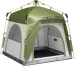 Outsunny Cort pentru Camping cu 2 Locuri, Cort cu Ușă, 3 Ferestre cu Plasă și Geantă pentru Transport, 240x240x199 cm, Verde | Aosom Romania (A20-054GN) Cort