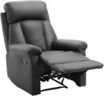HOMCOM Fotoliu Relax Rabatabil cu Captuseala Ergonomica si Spatar Reglabil si Rabatabil 80×97×107cm Negru HOMCOM | Aosom RO (833-455BK)