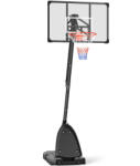 SPORTNOW Cos si suport de baschet reglabil pe inaltime cu panou robust si baza ponderata, portabil pe roti, 2, 4-2, 9 m | Aosom Romania (A61-045V00BK)