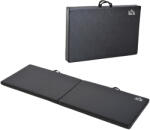 HOMCOM Tapet de Gimnastică Pliabil, Tapet Fitness Gros de 5 cm și Antialunecare, 180x60x5 cm, Negru | Aosom Romania (A93-033BK)
