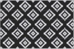 Outsunny Covor de Exterior Rezistent la Raze UV, 182x274 cm, Negru și Alb | Aosom Romania (844-482) Covor