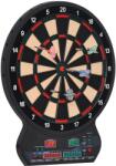 HOMCOM Țintă electronică de darts 27 jocuri principale până la 8 jucători Afișaj LED Negru | Aosom Romania (A70-044V90)