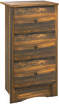 HOMCOM Noptieră cu 2 Sertare în Stil Rustic, Noptieră pentru Dormitor din Lemn, 40x30x74 cm, Maro | Aosom Romania (831-802V81BN)