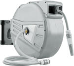 Outsunny Tambur furtun de perete 40+2 m x Ø 15mm, tambur pentru furtun de apă retractabil automat pivotant la 180°, Gri | Aosom Romania (84H-449V03GY)
