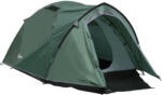 Outsunny cort de camping pentru 2 persoane, orificii din plasă, cârlig pentru lampă, geantă de transport, gri+galben | Aosom Romania (A20-174GY) Cort
