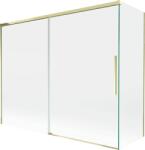 Mexen Rox, kétszárnyú tolóajtós kádparaván 190 + 90 x 150 cm, 8 mm-es átlátszó üveg, arany fényes profil, 8C9-190-090-50-00 (8C9-190-090-50-00)