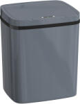 HomCom Coș de gunoi cu senzor 15 L Coș automat cu două moduri de deschidere, pentru birou, bucătării, 27, 6 x 21, 4 x 33, 5 cm, Gri | Aosom Romania (851-078V00GY) Cos de gunoi