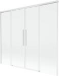 Mexen Rox, kétszárnyú tolóajtós kádparaván 180 x 150 cm, 8 mm-es átlátszó üveg, fehér profil, 8C9-180-002-20-00 (8C9-180-002-20-00)