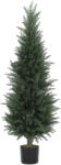 HOMCOM Chiparos artificial, 638 frunze din plastic, cu ghiveci, rezistent la UV, Verde | Aosom Romania (83C-002V02GN)