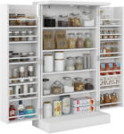 HOMCOM Dulap de Bucătărie Depozitare Independent 60x30x104cm, Alb | Aosom Romania (83A-096V80WT)