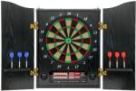 SPORTNOW Tablă de darts electronică E cu uși, aspect lemn, afișaj LED, anunțuri vocale, 6 săgeți de darts, 24 vârfuri de rezervă | Aosom Romania (A70-118V90MX)