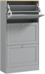 HomCom Dulap pentru pantofi 18 perechi, dulap cu 3 sertare abatabile, polițe reglabile, 60x23, 5x115cm, gri | Aosom Romania (837-399V80GY) Pantofar