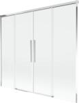 Mexen Rox, kétszárnyú tolóajtós kádparaván 170 x 150 cm, 8 mm-es átlátszó üveg, króm profil, 8C9-170-002-01-00 (8C9-170-002-01-00)