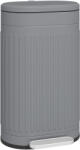 HomCom Coș de gunoi 30 L cu pedală, capac, găleată interioară detașabilă, funcție Soft-Close 36, 5 x 31, 2 x 60, 8 cm, Gri | Aosom Romania (851-032V01GY) Cos de gunoi