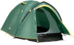 Outsunny Cort de camping 2-3 persoane cort cupolă impermeabil ușor ventilat ușor de montat 2 uși ferestre dim. 3, 25L x 1, 83l x 1, 3H m fibră de sticlă poliester PE verde | Aosom Romania (A20-174YL) Cort