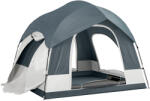 Outsunny Cort de camping pentru 2-4 persoane, impermeabil, cort de familie cu 3 uși, acoperiș de ploaie detașabil, folie de sol, geantă de transport, albastru închis | Aosom Romania (A20-548V00DB) Cort