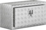 HOMCOM Cutie de Unelte din Aluminiu cu Încuietoare și 2 Chei, Cutie de Depozitare 96L, Rezistentă și Impermeabilă, pentru Pick-Up, Camper, Remorci, 76, 2x35, 5x40, 6cm, Argintiu | Aosom Romania (C01-014V00SR