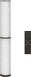HomCom Lampă de Podea cu Telecomandă și Reglaj Temperatură 3000-6000K, Abajur din Material Textil, Ø20x135 cm, Bej | Aosom Romania (B31-611V90LN)